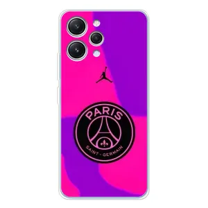 Чохли PSG для Xiaomi Redmi 12 (AlphaPrint) (яскравий ПСЖ)