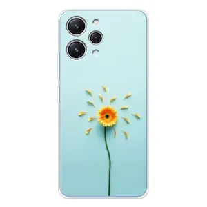 Чохли з квітами для Xiaomi Redmi 12 (VPrint) (Жовта квітка)