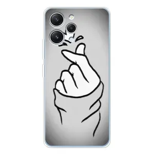 Чохол з принтом для Xiaomi Redmi 12 (AlphaPrint - Знак сердечка) (Значок Love)