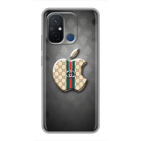 Чохол з принтом «Apple gucci» для Xiaomi Redmi 12C Чохол з принтом «Apple gucci» для Xiaomi Redmi 12C
