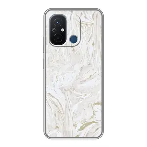 Мраморный чехол на Xiaomi Redmi 12C (VPrint) (Белый мрамор)