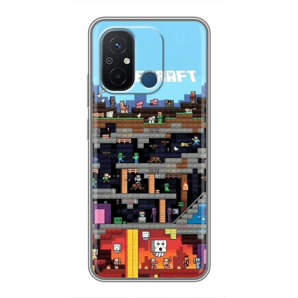 Чохол з принтом «фон Minecraft» для Xiaomi Redmi 12C Чохол з принтом «фон Minecraft» для Xiaomi Redmi 12C