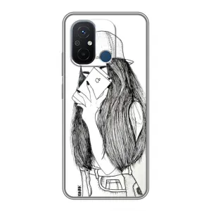 Чехол с печатью для Xiaomi Redmi 12C - (Мода) (AlphaPrint) (Фото девочки)