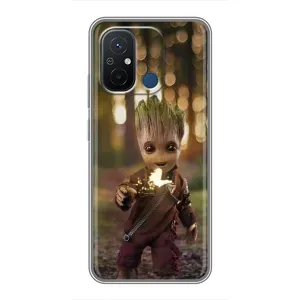 Чехол МАРВЕЛ для Редми 12с (AlphaPrint) (I am Groot)