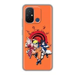 Naruto Anime Чехлы для Редми 12с (AlphaPrint) (команда Наруто)