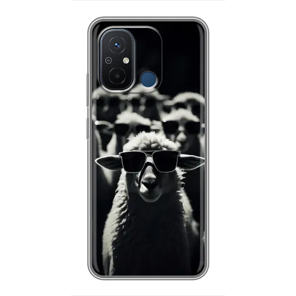 Чохол з принтом «Овечка в окулярах» для Xiaomi Redmi 12C
