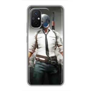 Чехол PUBG для Редми 12с (AlphaPrint) (Пабг мен)