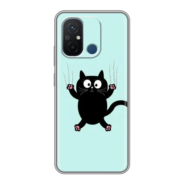 Чехол с принтом «Падающий кот» для Xiaomi Redmi 12C