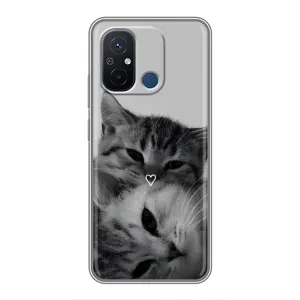 Чехол с рисунком кот на Xiaomi Redmi 12C (Пара котов)