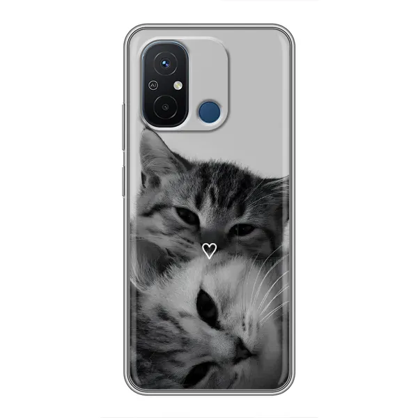 Чехол с принтом «Пара котов» для Xiaomi Redmi 12C Чехол с принтом «Пара котов» для Xiaomi Redmi 12C