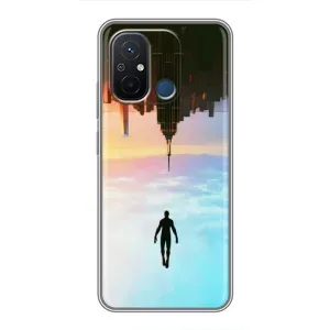 Чехол с человеком пауком для Xiaomi Redmi 12C - (AlphaPrint) (Паук человек)