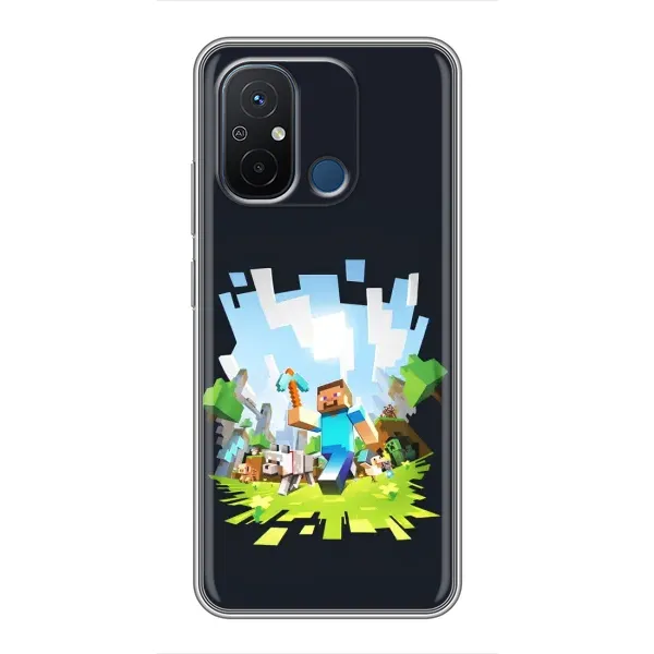 Чохол з принтом «персонажі Minecraft» для Xiaomi Redmi 12C Чохол з принтом «персонажі Minecraft» для Xiaomi Redmi 12C