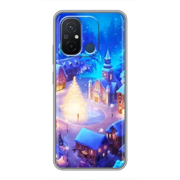 Чехол с принтом «Рождественский город» для Xiaomi Redmi 12C Чехол с принтом «Рождественский город» для Xiaomi Redmi 12C