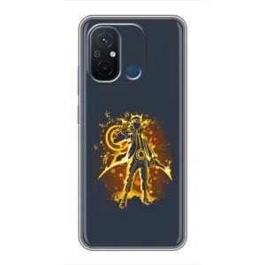 Naruto Anime Чехлы для Редми 12с (AlphaPrint) (золотой Наруто)