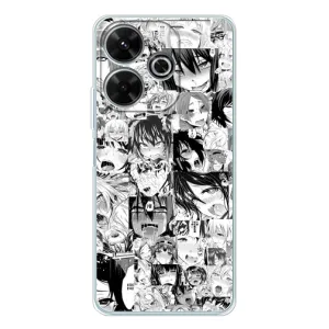 Чехлы Персонажи Аниме Наруто для Xiaomi Redmi 13 (AlphaPrint) (Ahegao manga)