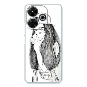 Чехол с печатью для Xiaomi Redmi 13 - (Мода) (AlphaPrint) (Фото девочки)