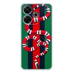 Чехлы ГУЧЧИ для Сяоми Редми 13 (AlphaPrint) (Gucci змия)