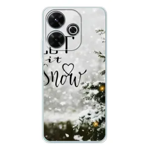 Новорічні, Святкові Чохли для Xiaomi Redmi 13 - 2024 год (Let it snow)