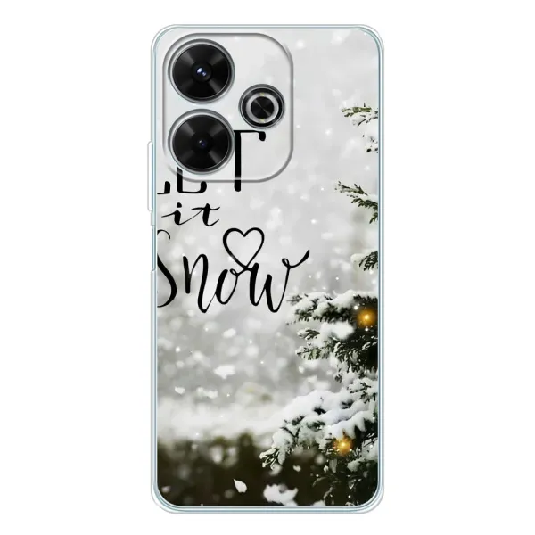 Чохол з принтом «Let it snow» для Xiaomi Redmi 13 Чохол з принтом «Let it snow» для Xiaomi Redmi 13