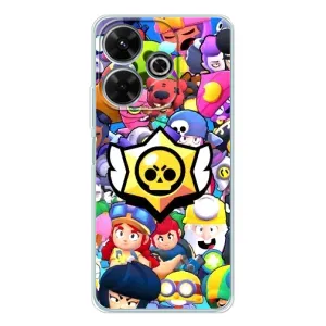 Чехол для Xiaomi Redmi 13 Бравл Старс (VPrint) (Лого Brawl Stars)