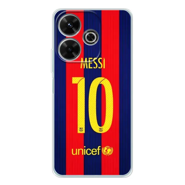 Чехол с принтом «Messi Barca 10» для Xiaomi Redmi 13