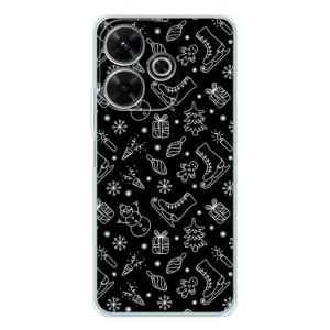 Новорічні, Святкові Чохли для Xiaomi Redmi 13 - 2024 год (Новорічний фон)