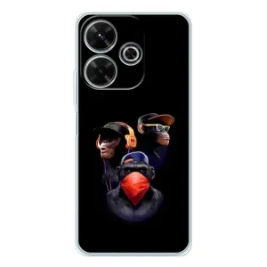 Чохол з Мавпами Xiaomi Redmi 13 - (AlphaPrint) (Три мавпи)