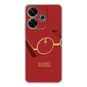 Чехлы с Гарри Поттером для Xiaomi Redmi 13 (AlphaPrint) (очки Гарри)