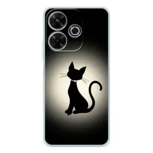 Чохол з принтом для Xiaomi Redmi 13 (AlphaPrint) Модні коти (Силует котика)