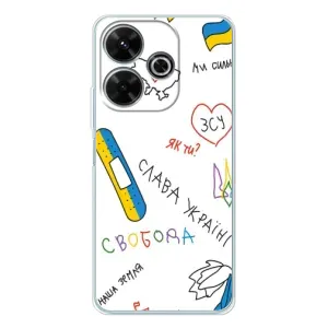 Чехлы Доброго вечора, ми за України для Сяоми Редми 13 (AlphaPrint) (Стикер)