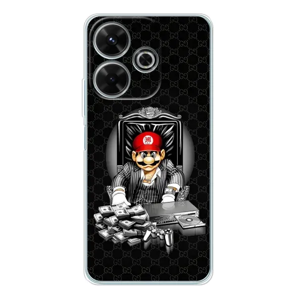 Чехол с принтом «Супер Марио» для Xiaomi Redmi 13