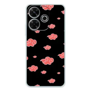 Чехлы Персонажи Аниме Наруто для Xiaomi Redmi 13 (AlphaPrint) (Тучки Аниме)