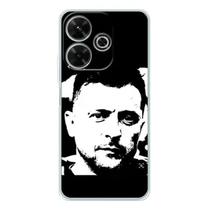 Чехол для Xiaomi Redmi 13 (AlphaPrint - с принтом Зеленского) (Зеленский АРТ)
