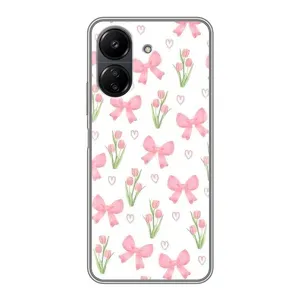 Чохол з бантиками на Xiaomi Redmi 13C (Банти і квіти)