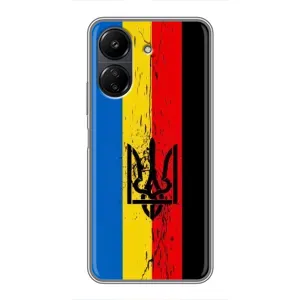 Украинские Чехлы для Xiaomi Redmi 13C с картинкой УПА (AlphaPrint) (Прапор УПА)