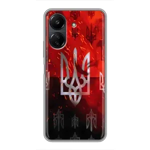 Украинские Чехлы для Xiaomi Redmi 13C с картинкой УПА (AlphaPrint) (ГЕРБ УПА)