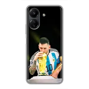 Чехлы для Xiaomi Redmi 13C (Leo чемпион) (AlphaPrint) (Кубок Месси)