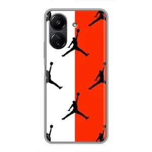 Чехлы для Xiaomi Redmi 13C - с картинкой JORDAN (AlphaPrint) (Лого Джордан)