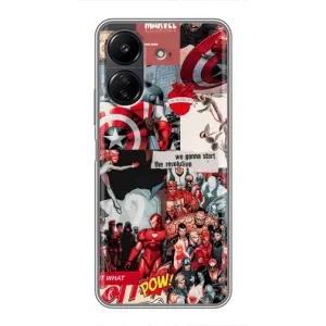 Чохол МАРВЕЛ для Xiaomi Redmi 13C (AlphaPrint) (Марвел Комикс)
