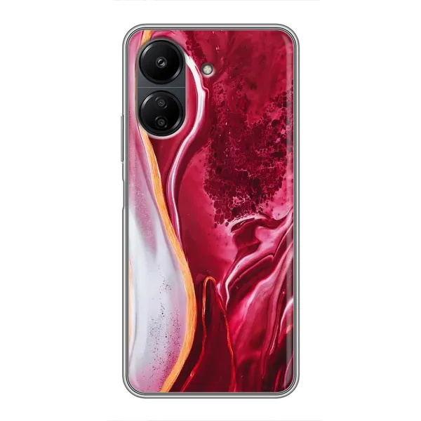 Чохол з принтом «Мрамор червоний» для Xiaomi Redmi 13C Чохол з принтом «Мрамор червоний» для Xiaomi Redmi 13C