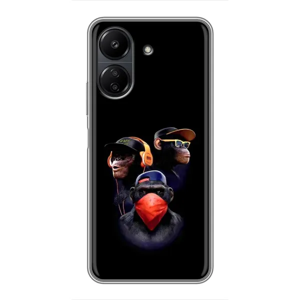 Чехол с принтом «Три обезьяны» для Xiaomi Redmi 13C