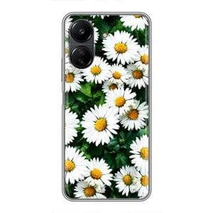 Чохол з картинкою (Стильні) Xiaomi Redmi 13C - (AlphaPrint) (Ромашки)