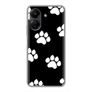 Чохли з собаками для Xiaomi Redmi 13C (VPrint) (Сліди собаки)