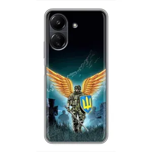 Чехлы с картинкой ЗСУ для Xiaomi Redmi 13C (AlphaPrint) (Солдат ЗСУ)