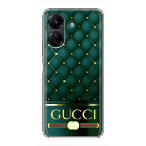 Чохли  GUCCI для Xiaomi Redmi 13C (AlphaPrint) (Текстура Гуччі)