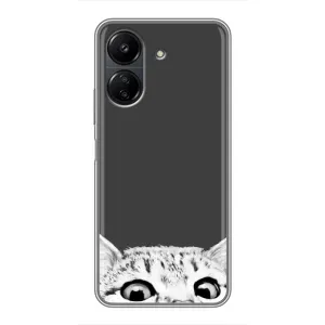 Чохол на Xiaomi Redmi 13C з Котиками (VPrint) (Виглядає котик)