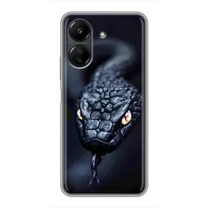 Чохол з картинкою 'Хижаки' для Xiaomi Redmi 13C (Чорна змія)