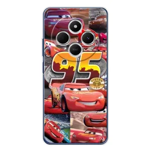 Силиконовый чехол Маквин для Xiaomi Redmi 14C (Коллаж Молния Маквин)