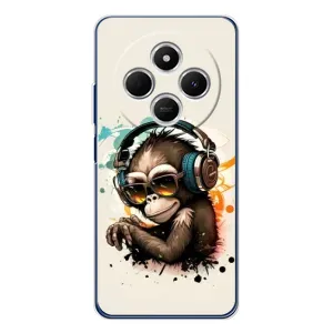 Чохол з Мавпами Xiaomi Redmi 14C - (AlphaPrint) (Макака в навушниках)