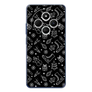 Новорічні, Святкові Чохли для Xiaomi Redmi 14C - 2024 год (Новорічний фон)